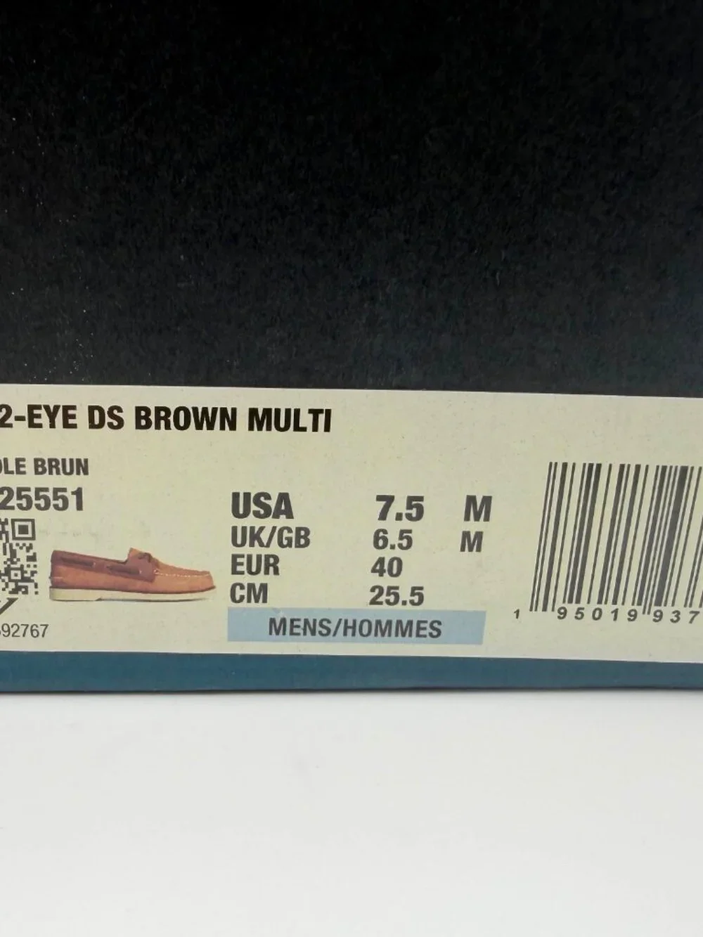 Sperry A/O 2-Eye DS Boat Shoes – Men's Size 7.5M – STS25551